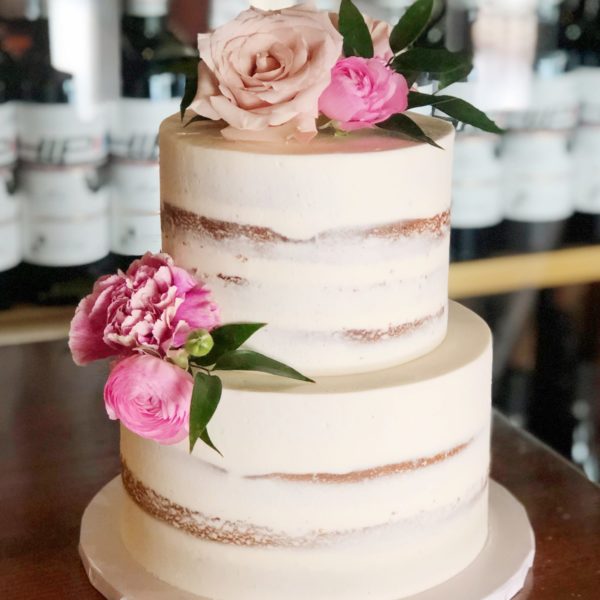 Calgary Wedding Cake Nearly Naked